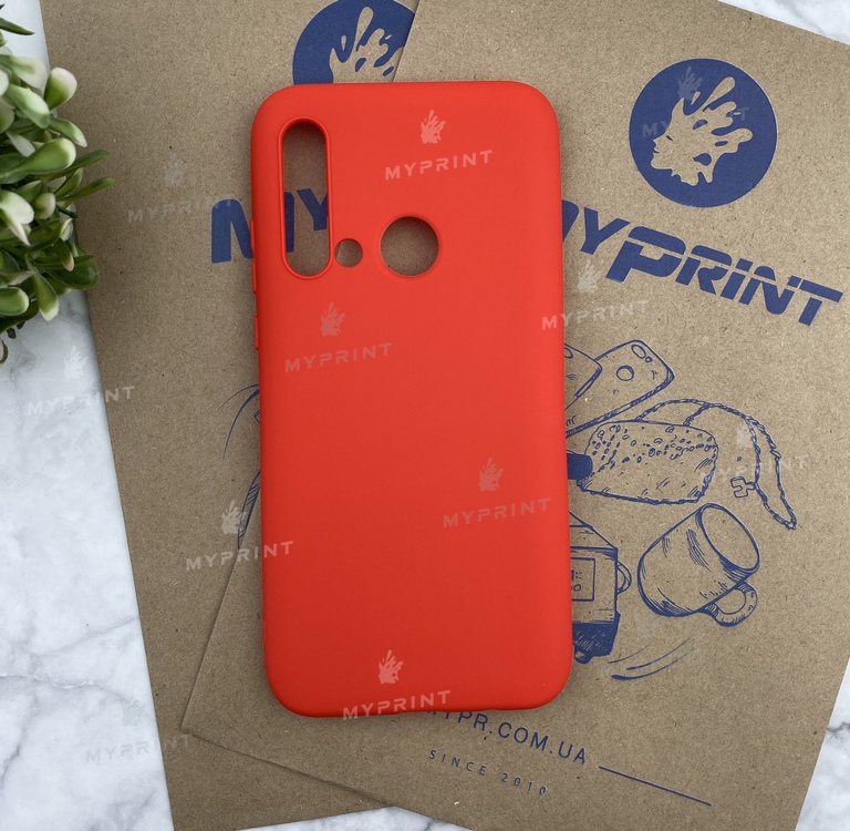 Silicone case for Huawei P20 Lite 2019 red (5456)  Silicone case for Huawei P20 Lite 2019 red (5456)