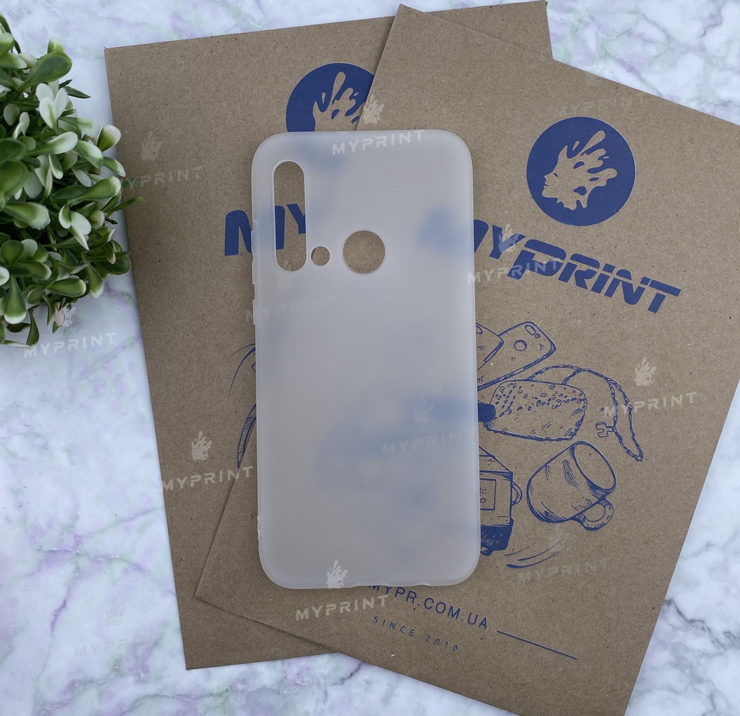 Чохол силіконовий для Huawei P20 Lite 2019 білий (5622) - фото 1 - Чохли для УФ друку
