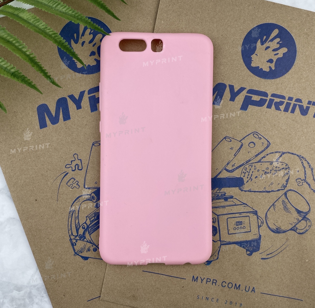 Чохол силіконовий для Huawei P10 Plus рожевий (5690) - фото 1 - Чохли для УФ друку