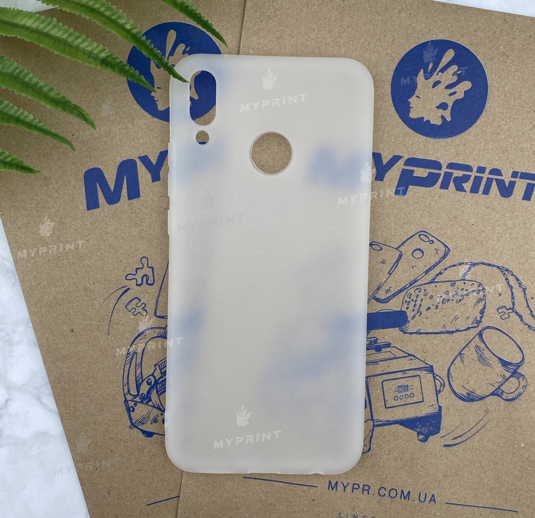 Чохол силіконовий для Huawei Y9 (2019) білий (5712) 