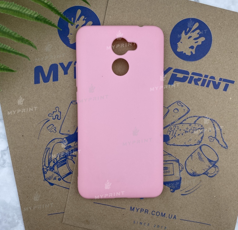 Чохол силіконовий для Huawei Y7 Prime рожевий (5733) 