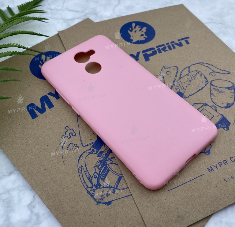 Чохол силіконовий для Huawei Y7 Prime рожевий (5733) 