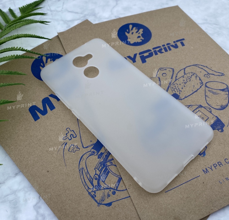 Чехол силиконовый для Huawei Y7 Prime белый (5734)  Чехол силиконовый для Huawei Y7 Prime белый (5734)
