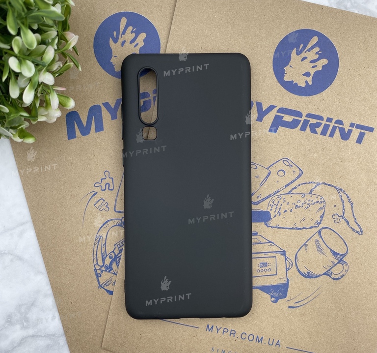 Чохол силіконовий для Huawei P30 чорний (5459)  Чохол силіконовий для Huawei P30 чорний (5459)