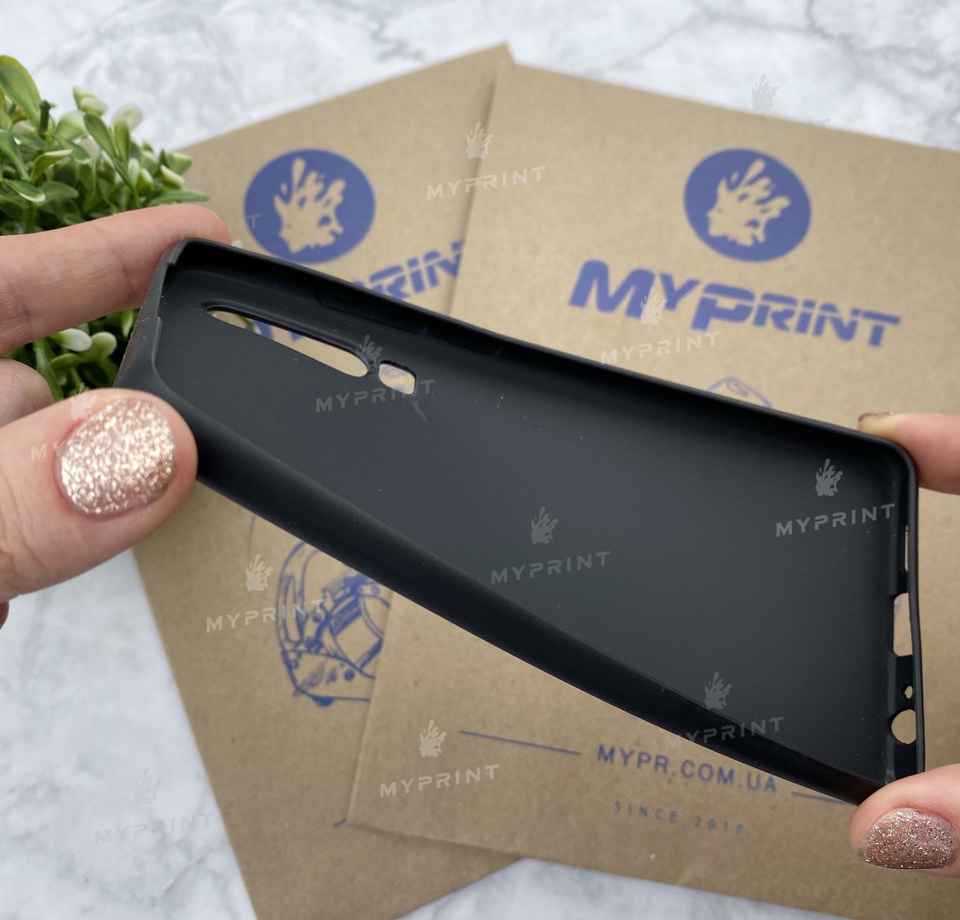 Чохол силіконовий для Huawei P30 чорний (5459) - фото 3 - Чохли для УФ друку