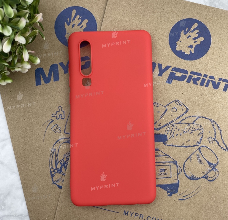 Чохол силіконовий для Huawei P30 червоний (5523) 