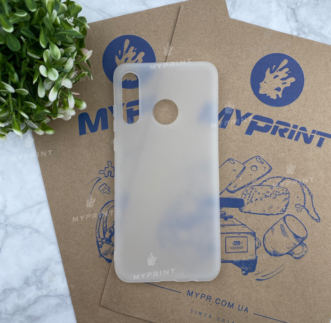 Silicone case for Huawei P30 Lite white (5464) - фото 1 Silicone case for Huawei P30 Lite white (5464) - фото 1 - Covers for UV printing