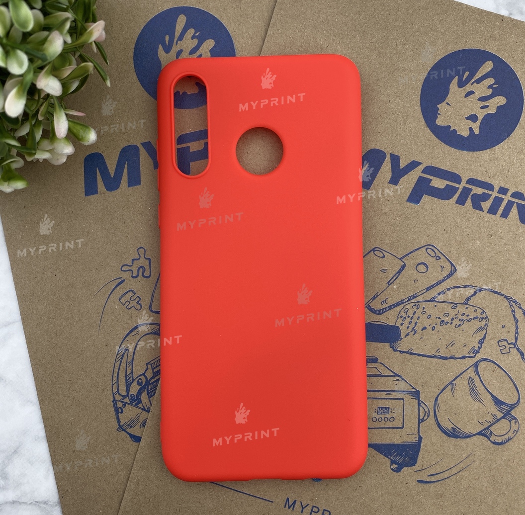 Чохол силіконовий для Huawei P30 Lite червоний (5465) - фото 1 - Чохли для УФ друку