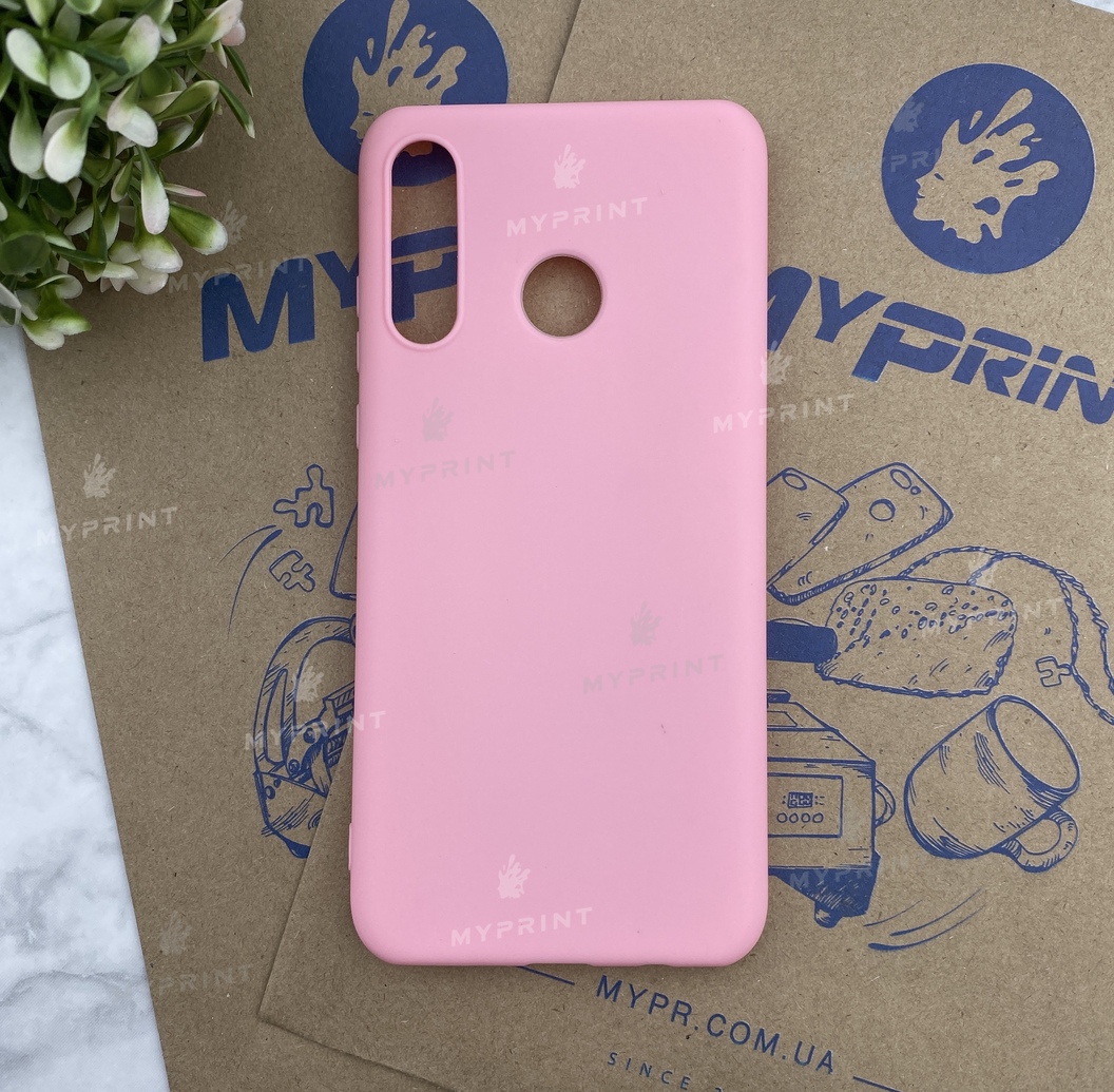 Чохол силіконовий для Huawei P30 Lite рожевий (5466) - фото 1 Чохол силіконовий для Huawei P30 Lite рожевий (5466) - фото 1 - Чохли для УФ друку