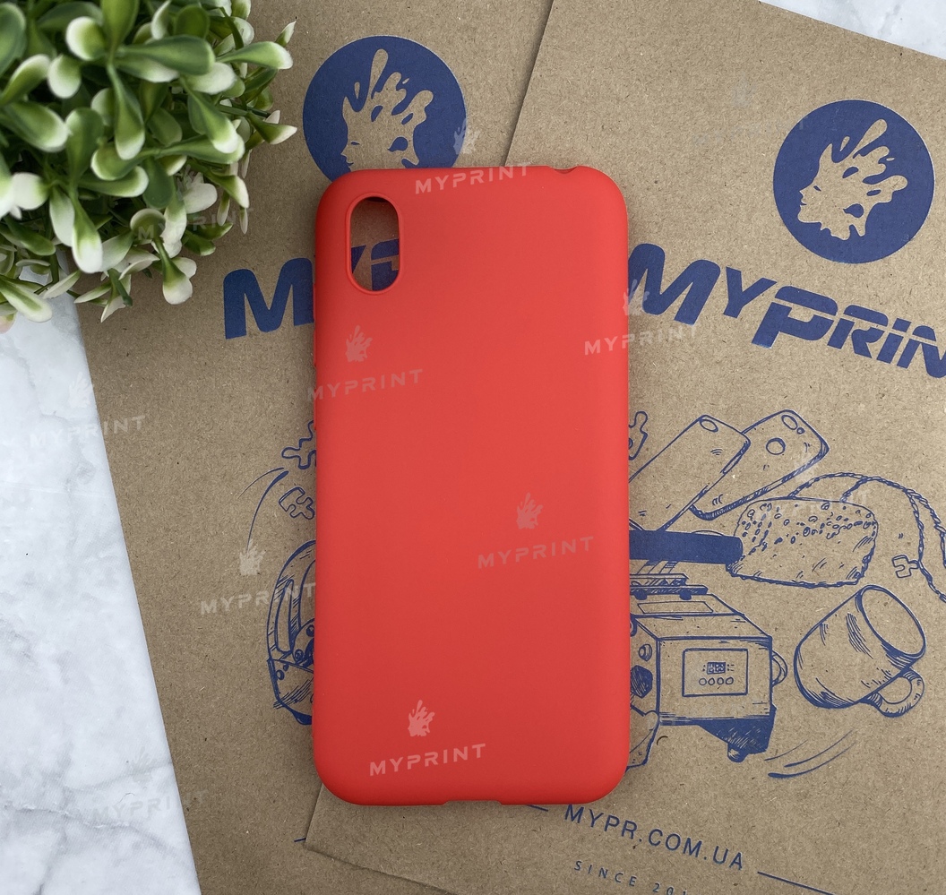 Silicone cover for Huawei Y5 (2019) red (5477) - фото 1 Silicone cover for Huawei Y5 (2019) red (5477) - фото 1 - Covers for UV printing