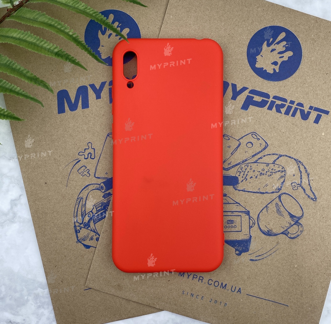 Чохол силіконовий для Huawei Y6 (2019) / Honor Play 8a червоний (5710) - фото 1 - Чохли для УФ друку