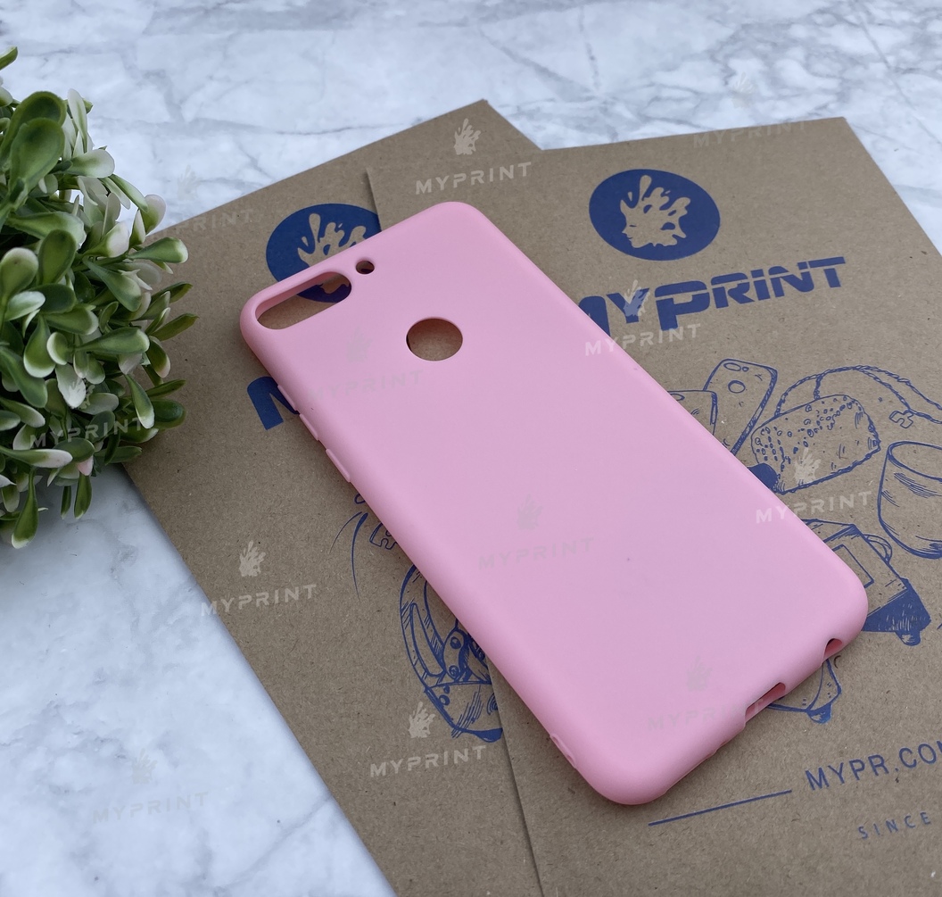 Чохол силіконовий для Huawei Y7 Prime (2018) рожевий (4685) - фото 2 Чохол силіконовий для Huawei Y7 Prime (2018) рожевий (4685) - фото 2 - Чохли для УФ друку