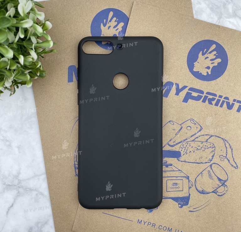 Чохол силіконовий для Huawei Y7 Prime (2018) чорний (4684)  Чохол силіконовий для Huawei Y7 Prime (2018) чорний (4684)