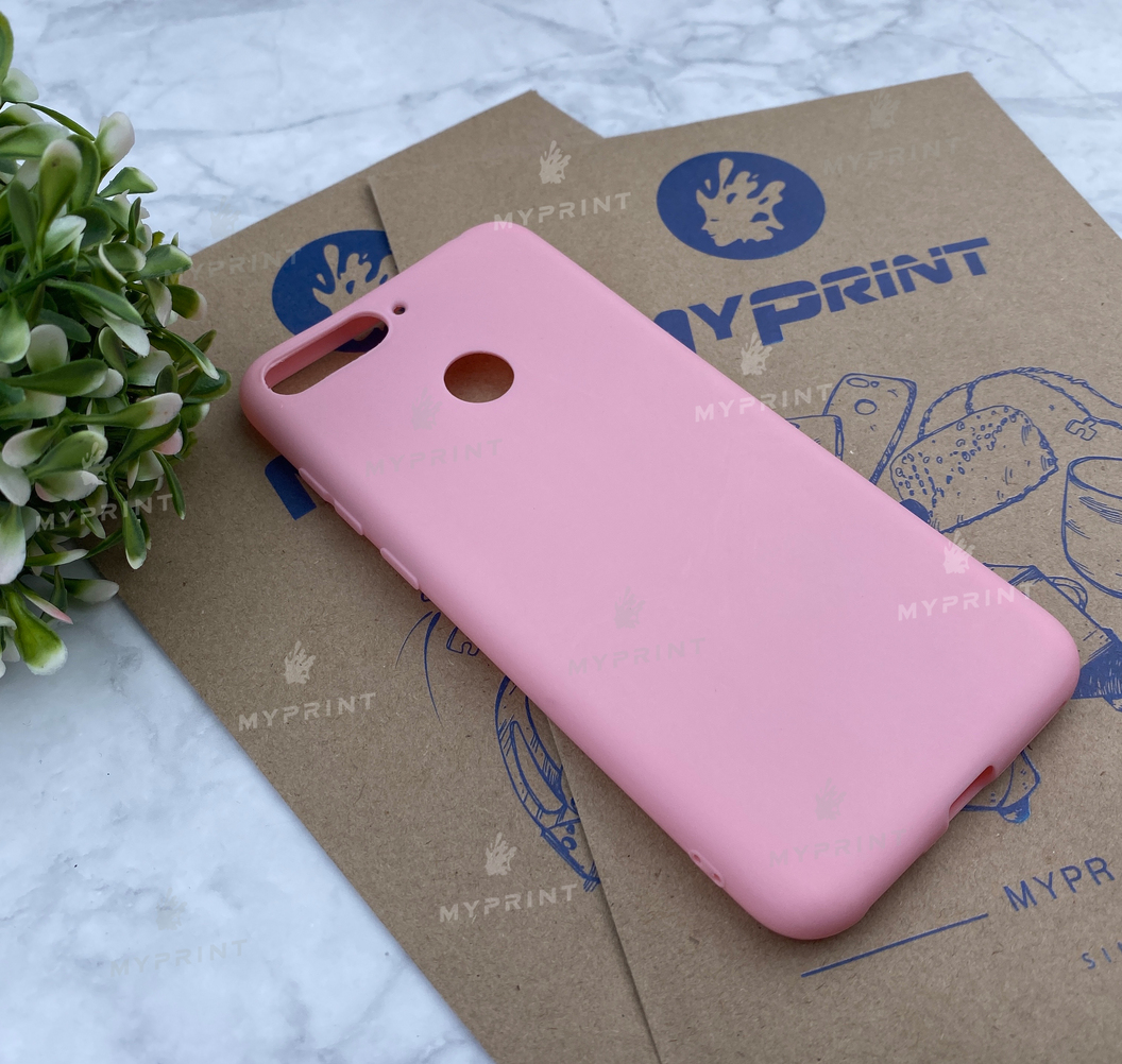 Чохол силіконовий для Huawei Y6 Prime (2018) with fingerprint рожевий (4670) - фото 2 Чохол силіконовий для Huawei Y6 Prime (2018) with fingerprint рожевий (4670) - фото 2 - Чохли для УФ друку