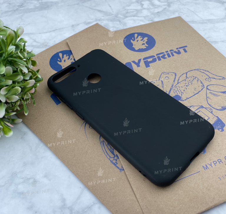 Чохол силіконовий для Huawei Y6 Prime (2018) with fingerprint чорний (4669)  Чохол силіконовий для Huawei Y6 Prime (2018) with fingerprint чорний (4669)