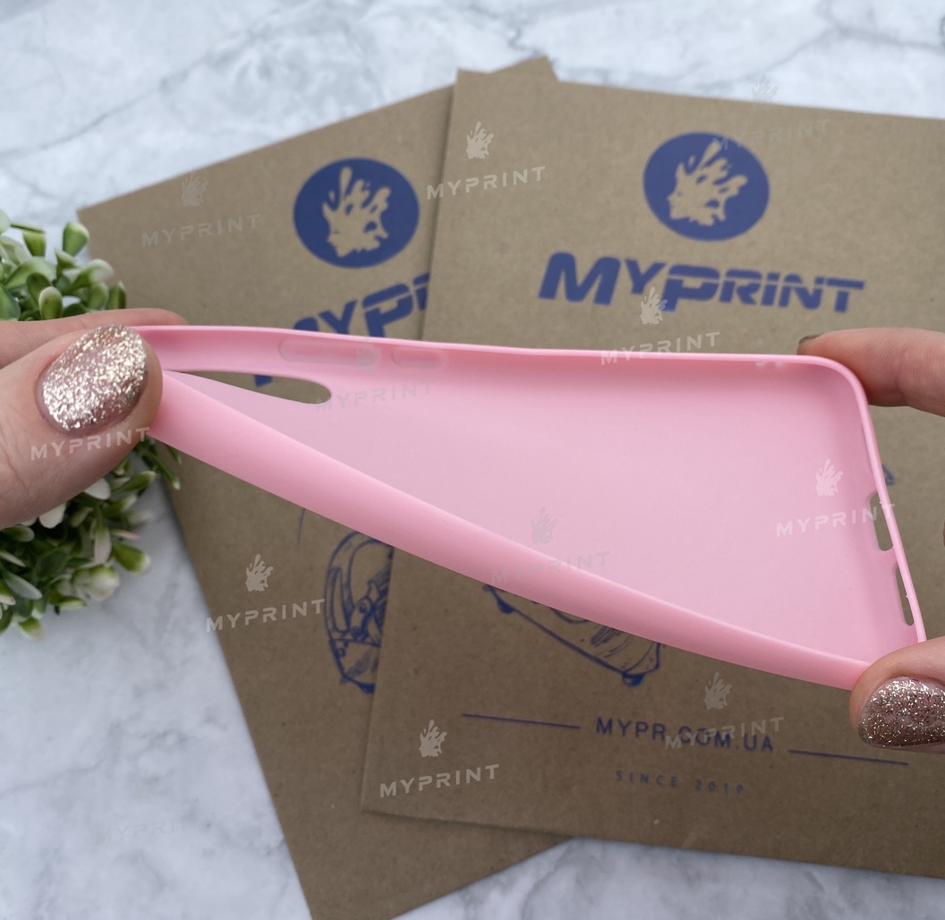 Silicone cover for Huawei P20 pink (4612) - фото 3 Silicone cover for Huawei P20 pink (4612) - фото 3 - Covers for UV printing