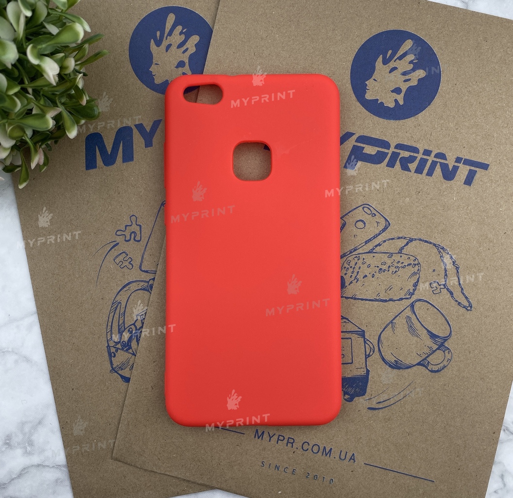 Чохол силіконовий для Huawei P10 Lite червоний (4593) - фото 1 Чохол силіконовий для Huawei P10 Lite червоний (4593) - фото 1 - Чохли для УФ друку