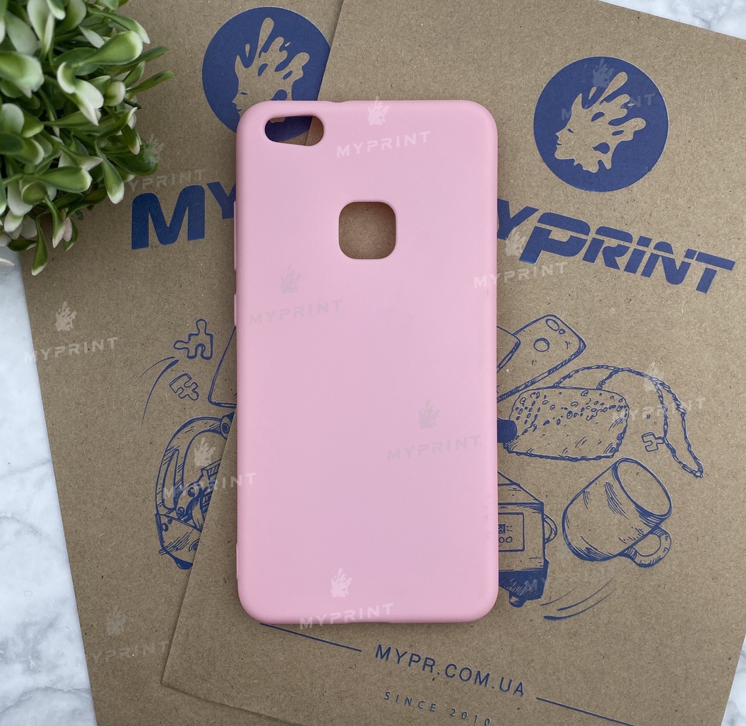 Чохол силіконовий для Huawei P10 Lite рожевий (4592) - фото 1 Чохол силіконовий для Huawei P10 Lite рожевий (4592) - фото 1 - Чохли для УФ друку