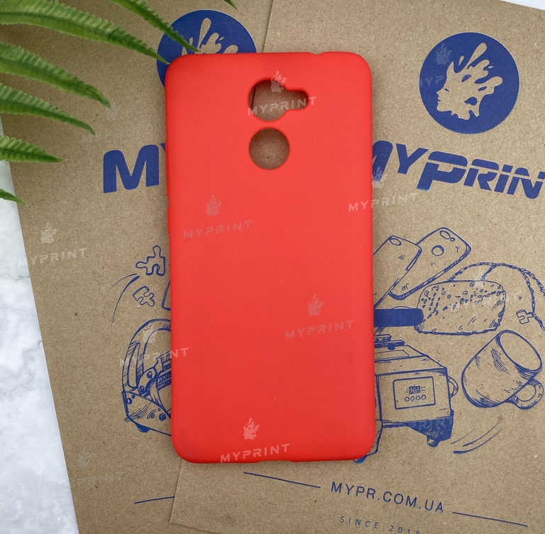 Чохол силіконовий для Huawei Y7 Prime червоний (5731) 