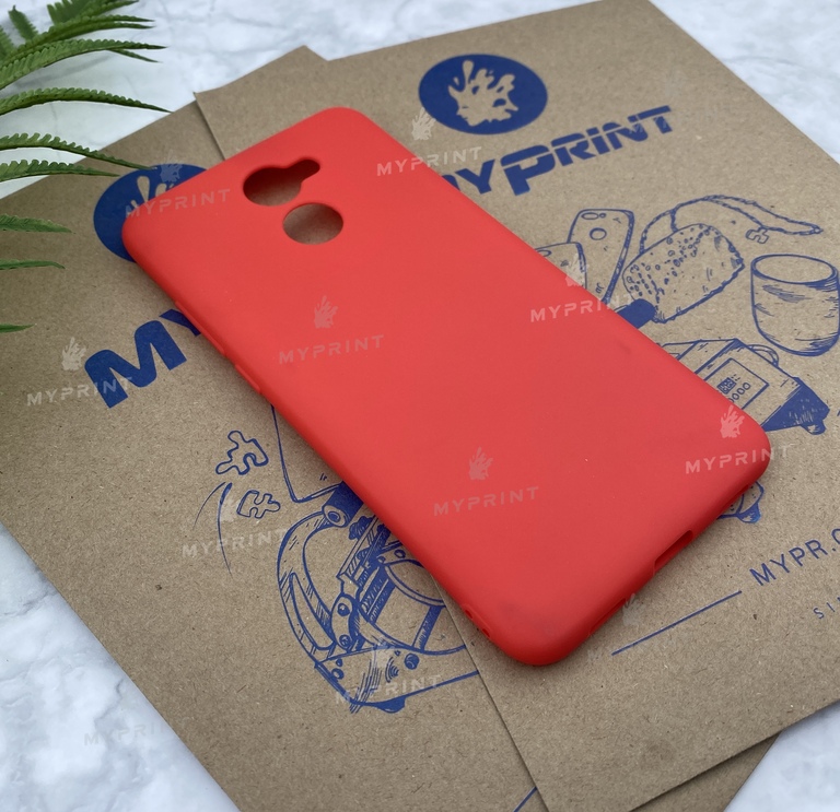 Чохол силіконовий для Huawei Y7 Prime червоний (5731) 