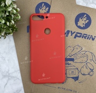 Чохол силіконовий для Huawei Y7 Prime (2018) червоний (4686) - фото 1 Чохол силіконовий для Huawei Y7 Prime (2018) червоний (4686) - фото 1 - Чохли для УФ друку