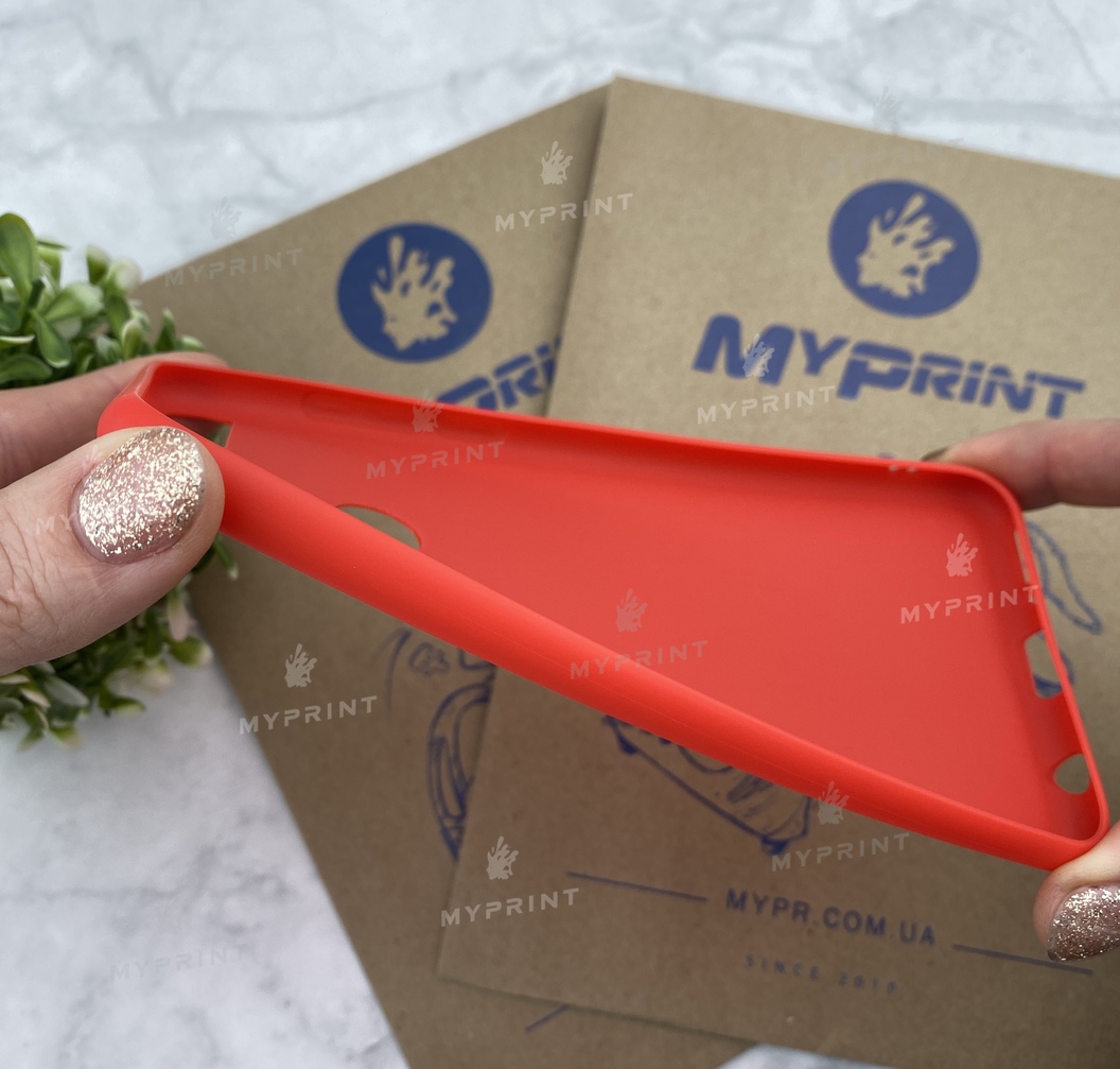 Чохол силіконовий для Huawei Y7 Prime (2018) червоний (4686) - фото 3 Чохол силіконовий для Huawei Y7 Prime (2018) червоний (4686) - фото 3 - Чохли для УФ друку