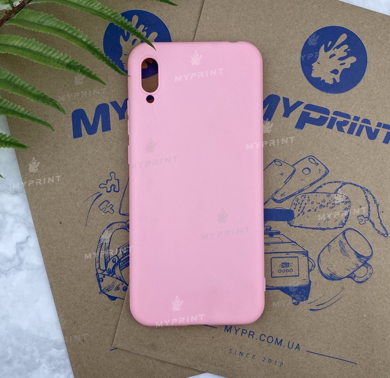 Чохол силіконовий для Huawei Y6 (2019) / Honor Play 8a рожевий (5711) 