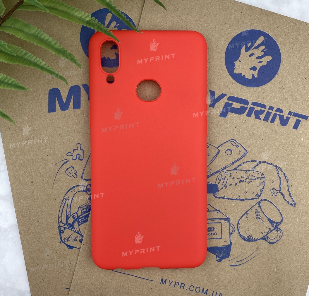 Чохол силіконовий для Samsung A10s червоний (5743) - фото 1 Чохол силіконовий для Samsung A10s червоний (5743) - фото 1 - Чохли для УФ друку