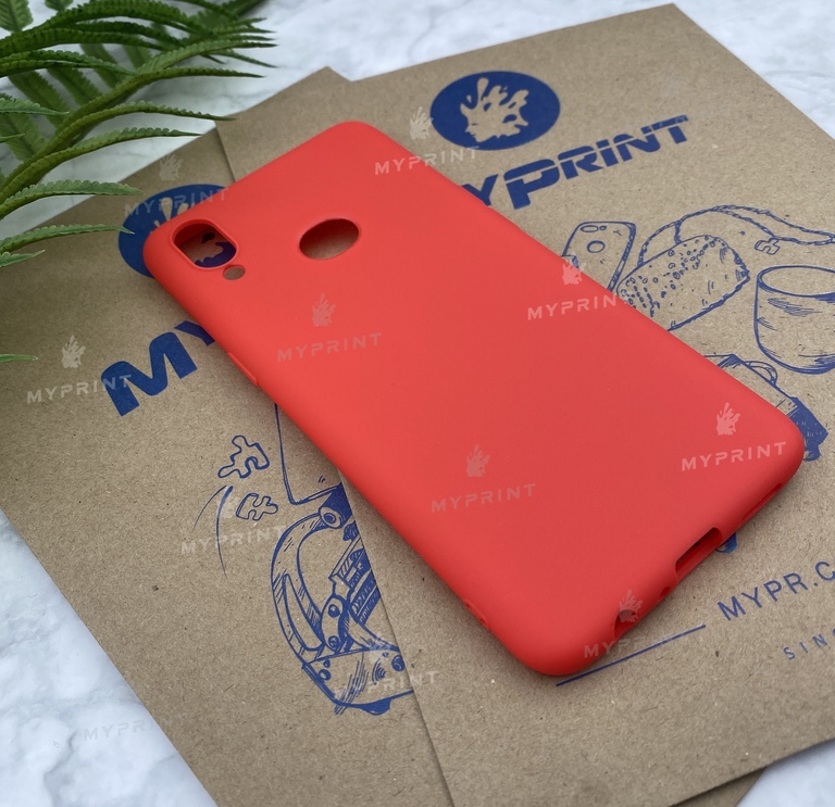Чохол силіконовий для Samsung A10s червоний (5743) 