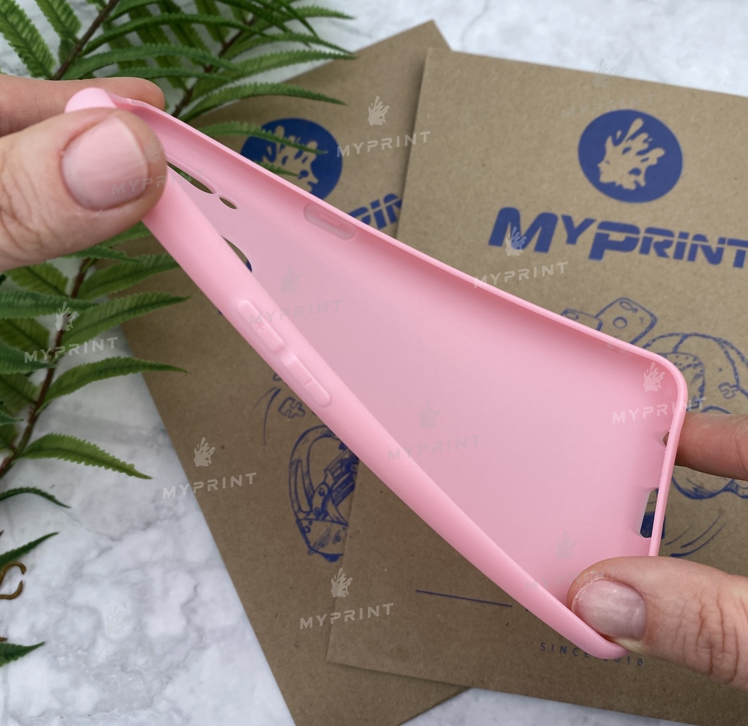 Чохол силіконовий для Samsung A10s рожевий (5744) - фото 3 - Чохли для УФ друку