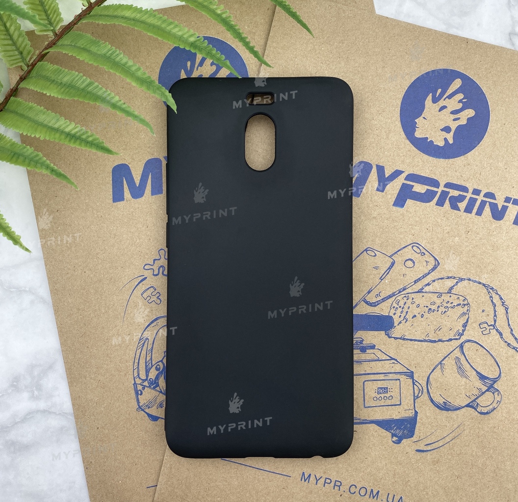 Чохол силіконовий для Meizu M6 Note чорний (4742) - фото 1 - Чохли для УФ друку