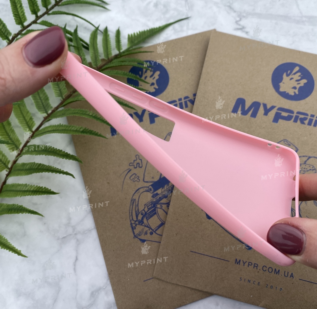 Чохол силіконовий для Meizu Pro 7 рожевий (4777) - фото 3 - Чохли для УФ друку