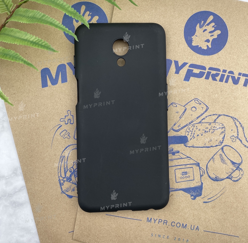 Чохол силіконовий для Meizu M6s чорний (4751) - фото 1 - Чохли для УФ друку