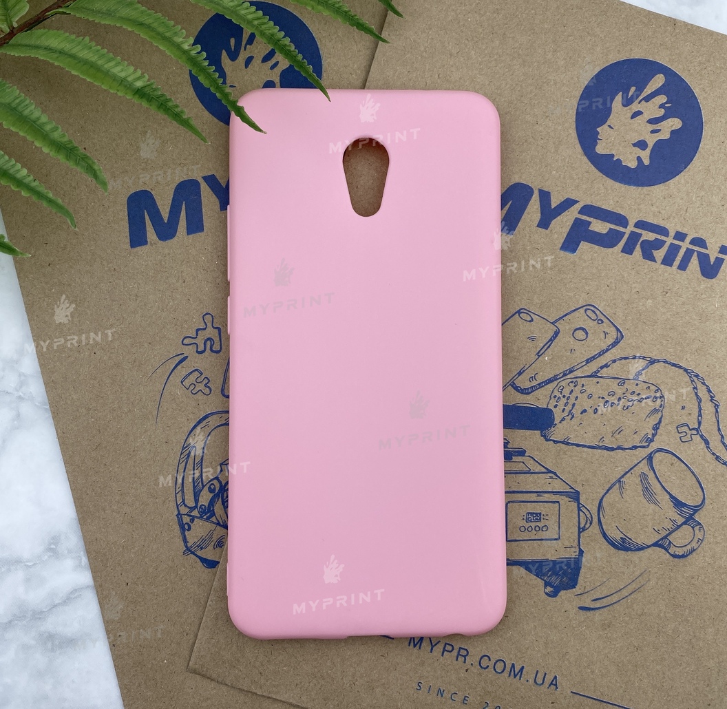 Чохол силіконовий для Meizu M5 Note рожевий (4727) - фото 1 - Чохли для УФ друку