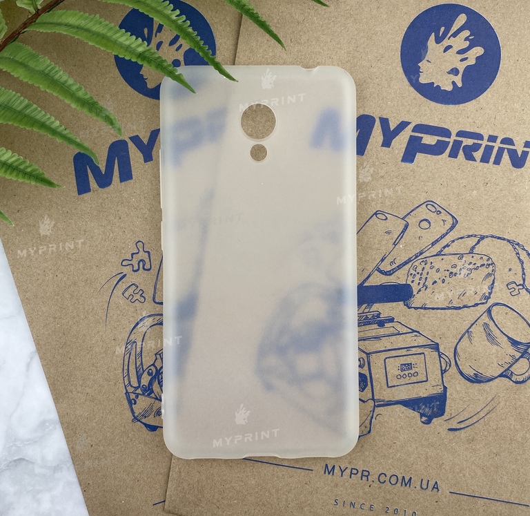 Чехол силиконовый для Meizu M5c белый (4734)  Чехол силиконовый для Meizu M5c белый (4734)