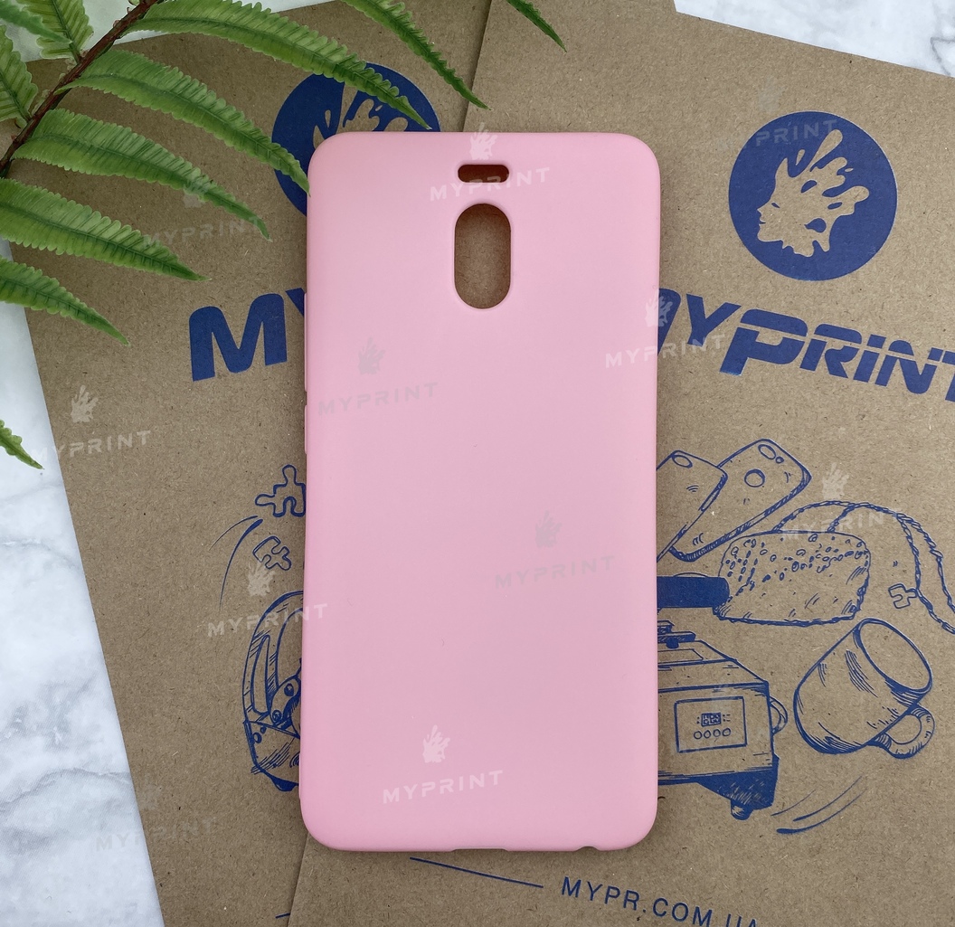 Чохол силіконовий для Meizu M6 Note рожевий (4743) - фото 1 - Чохли для УФ друку