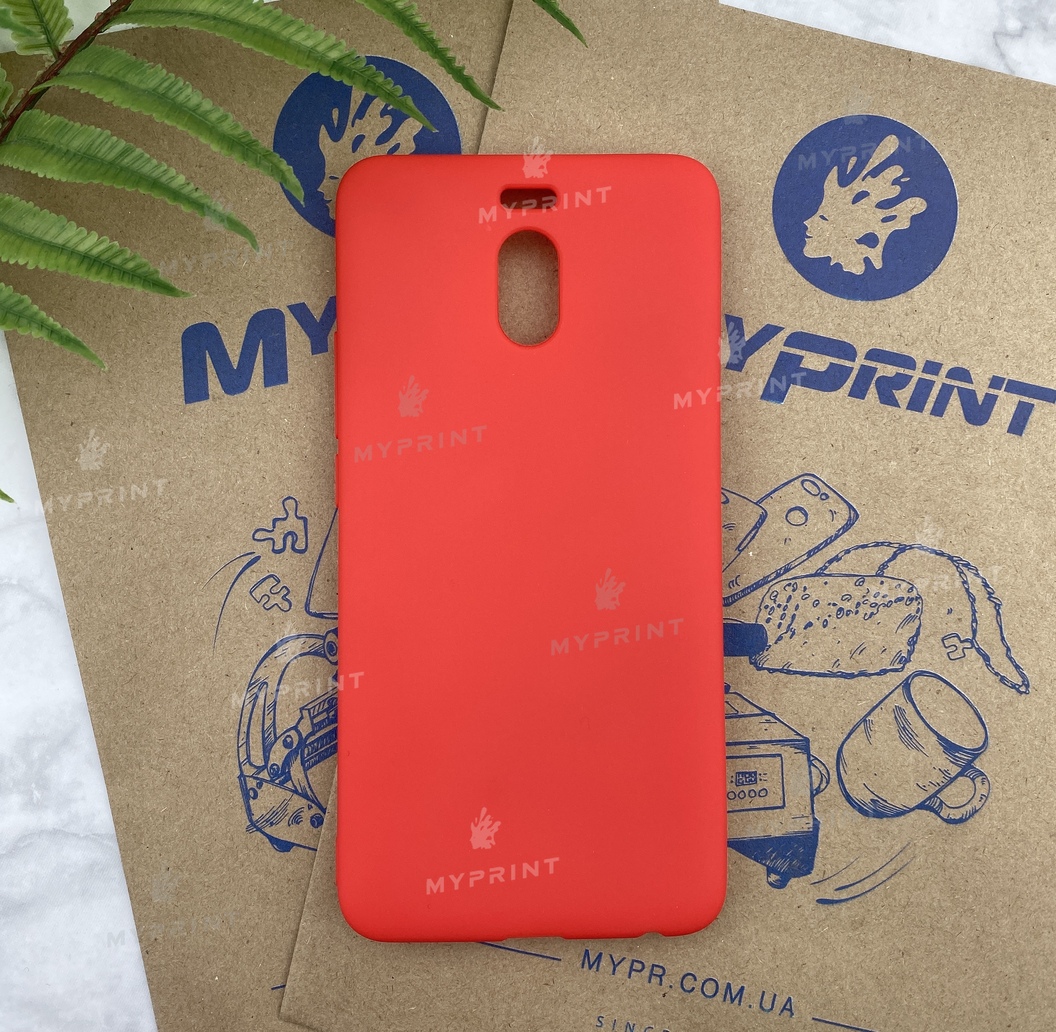 Чохол силіконовий для Meizu M6 Note червоний (4744) - фото 1 - Чохли для УФ друку