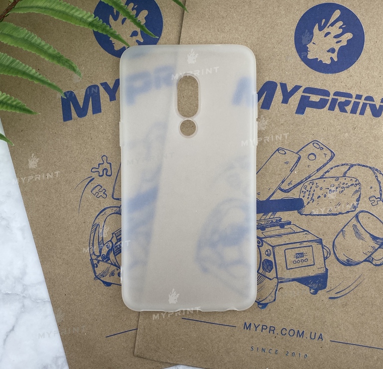 Silicone cover for Meizu 15 white (4698)  Silicone cover for Meizu 15 white (4698)