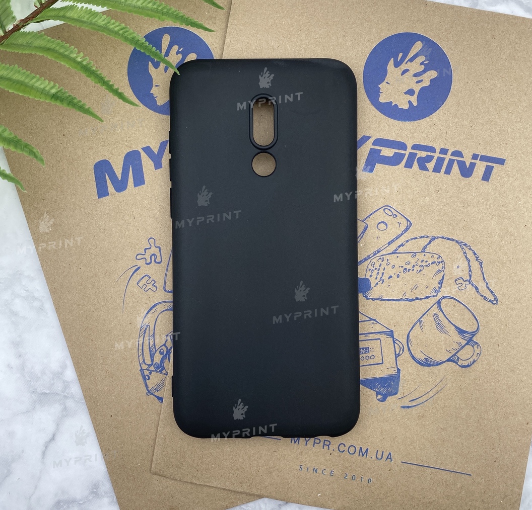 Чохол силіконовий для Meizu 16 Plus чорний (4703) - фото 1 - Чохли для УФ друку