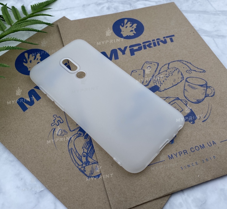 Чохол силіконовий для Meizu 16 білий (4706) 