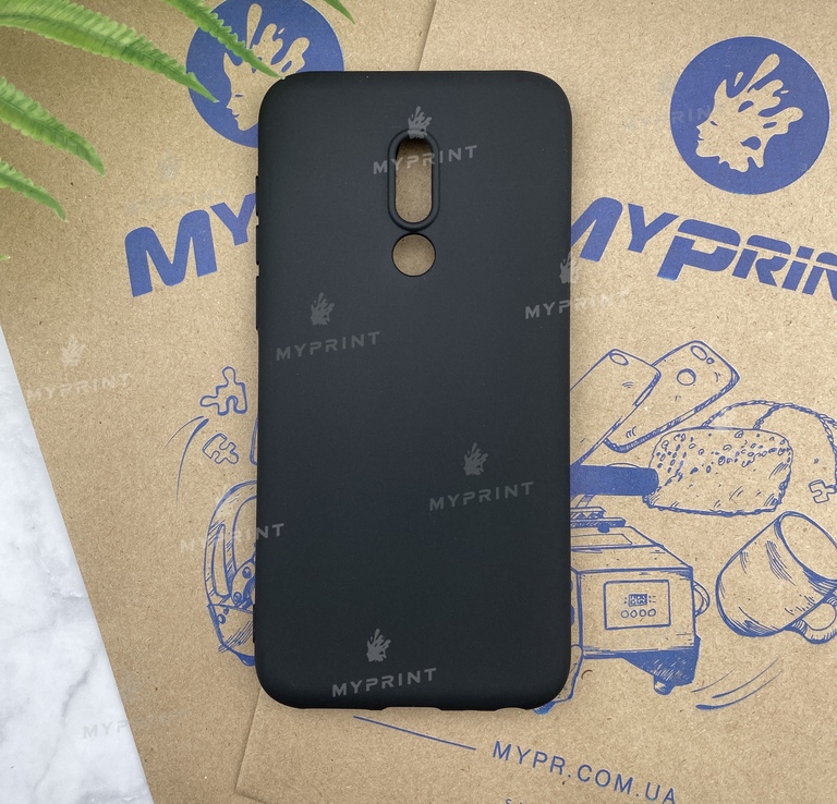 Чехол силиконовый для Meizu 16  черный (4707) 