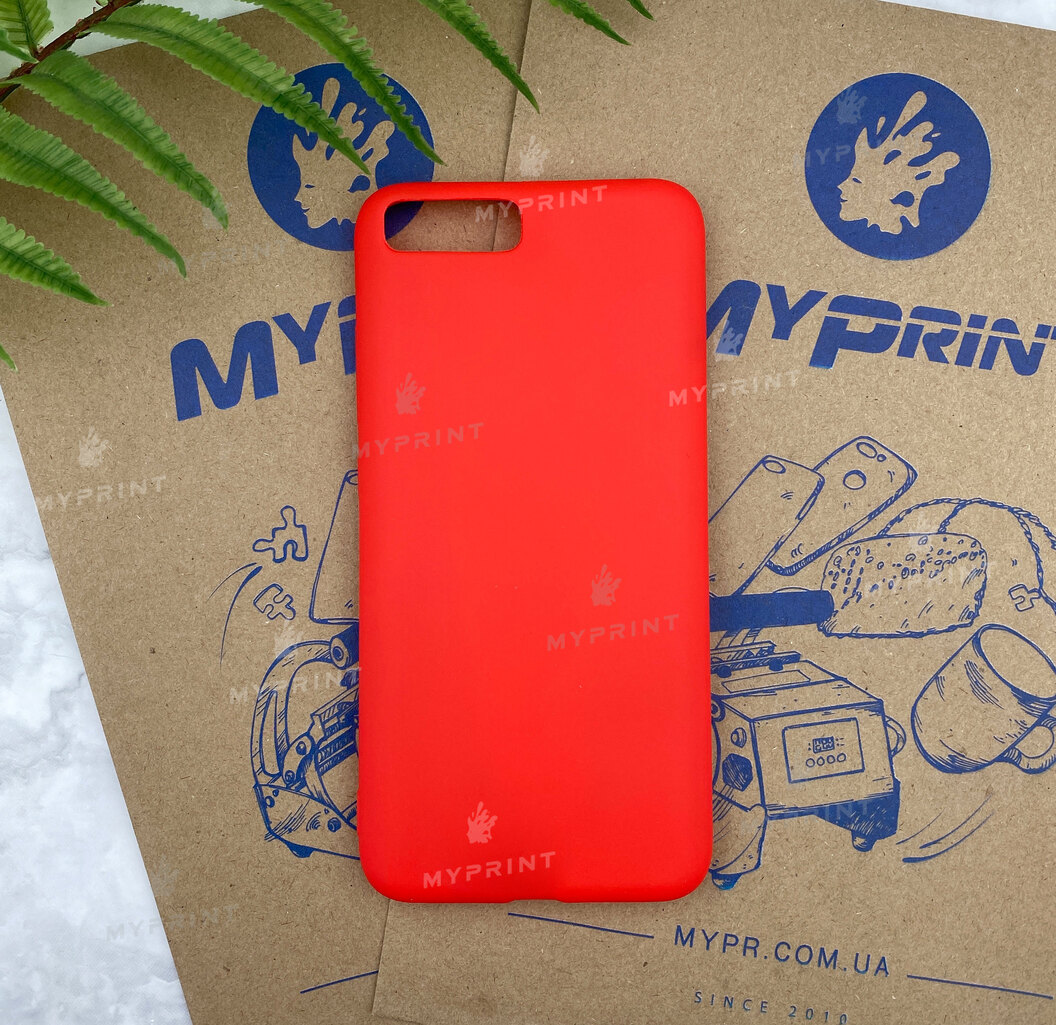 Чохол силіконовий для Xiaomi MI6 червоний (5780) - фото 1 - Чохли для УФ друку