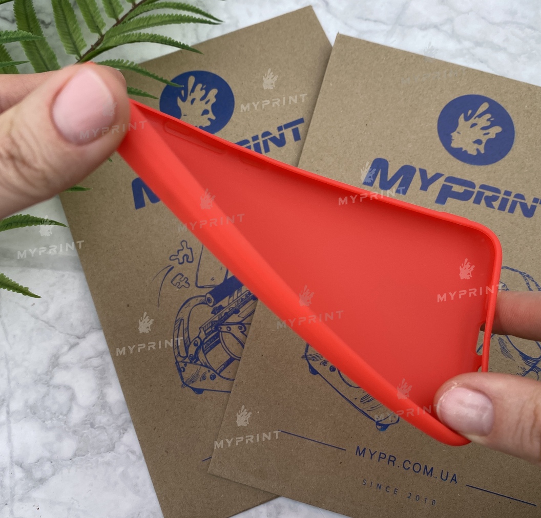 Чохол силіконовий для Xiaomi MI6 червоний (5780) - фото 3 - Чохли для УФ друку