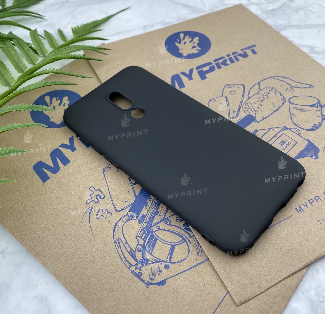 Silicone case for Meizu 16X black (4711) - фото 2 Silicone case for Meizu 16X black (4711) - фото 2 - Covers for UV printing