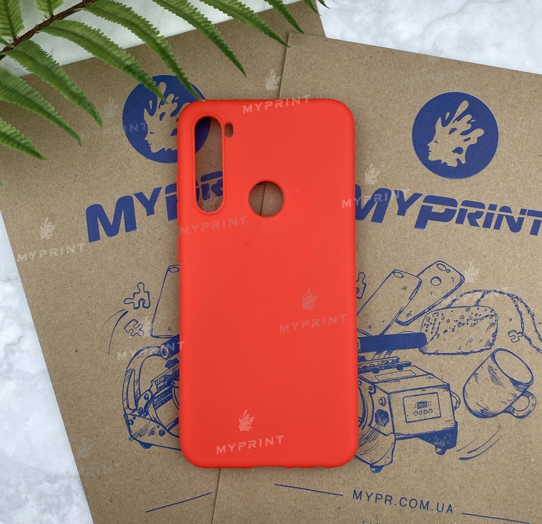 Чохол силіконовий для Xiaomi Redmi Note 8 червоний (5789) 