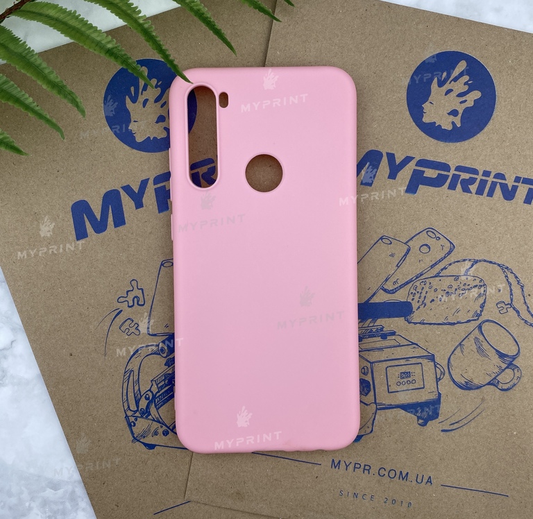 Чохол силіконовий для Xiaomi Redmi Note 8 рожевий (5790)  Чохол силіконовий для Xiaomi Redmi Note 8 рожевий (5790)