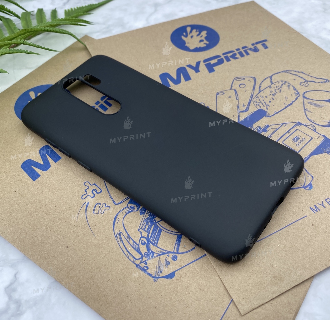 Чохол силіконовий для Xiaomi Redmi Note 8 Pro чорний (5795) - фото 2 - Чохли для УФ друку