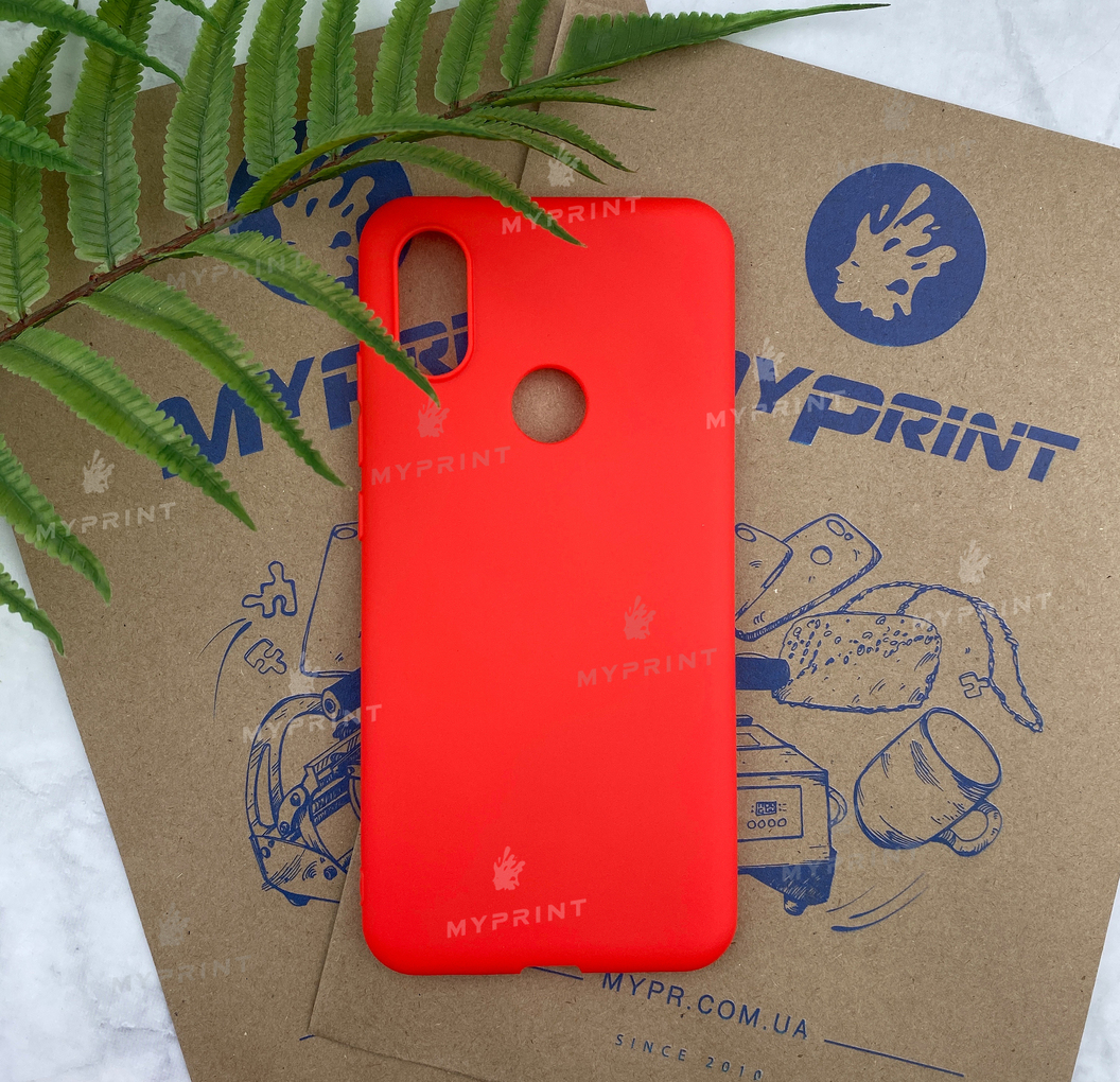 Чохол силіконовий для Xiaomi MI A2 / MI 6X червоний (5161) - фото 1 - Чохли для УФ друку