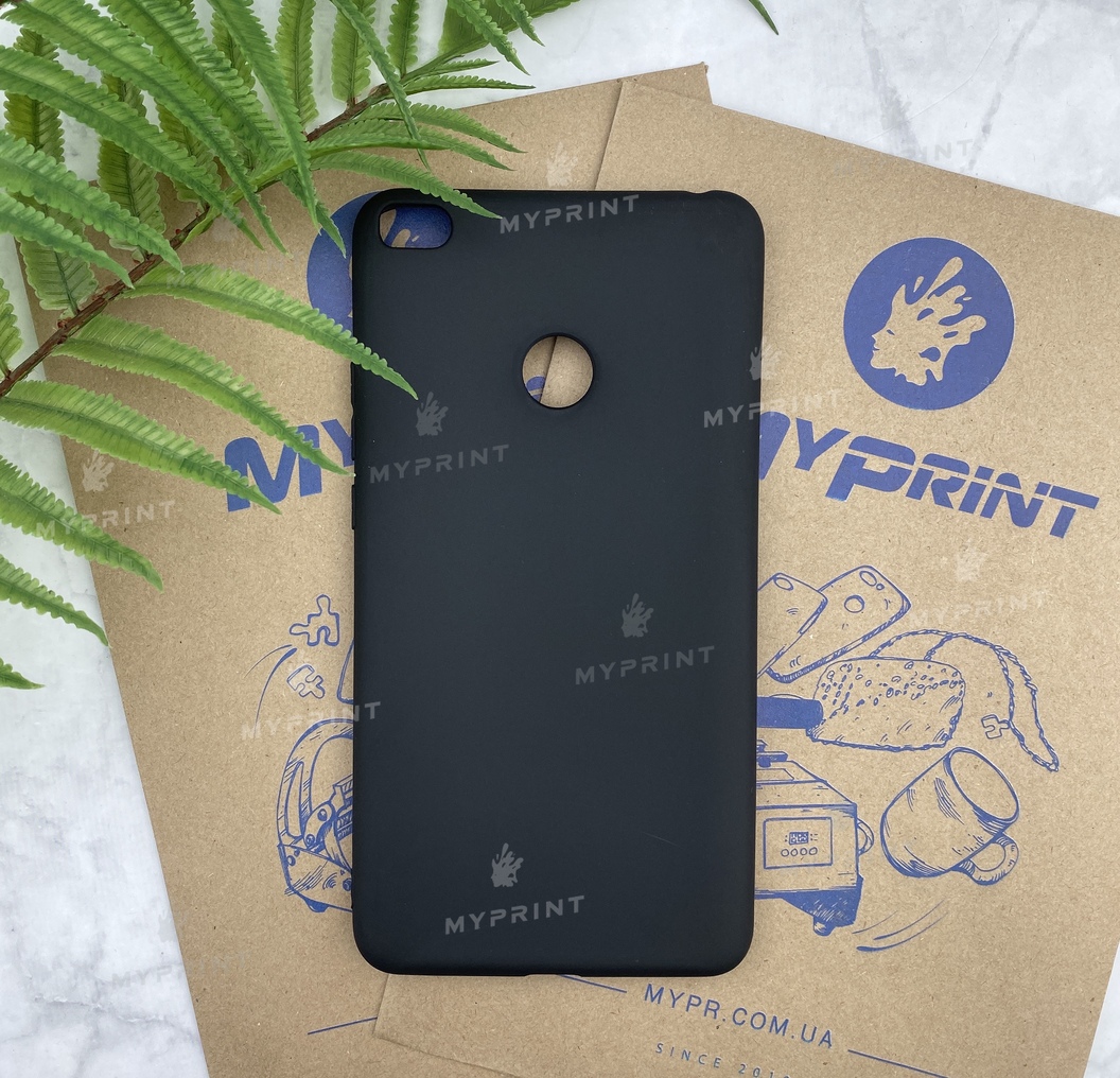 Silicone cover for Xiaomi MI Max 2 black (5167) - фото 1 Silicone cover for Xiaomi MI Max 2 black (5167) - фото 1 - Covers for UV printing
