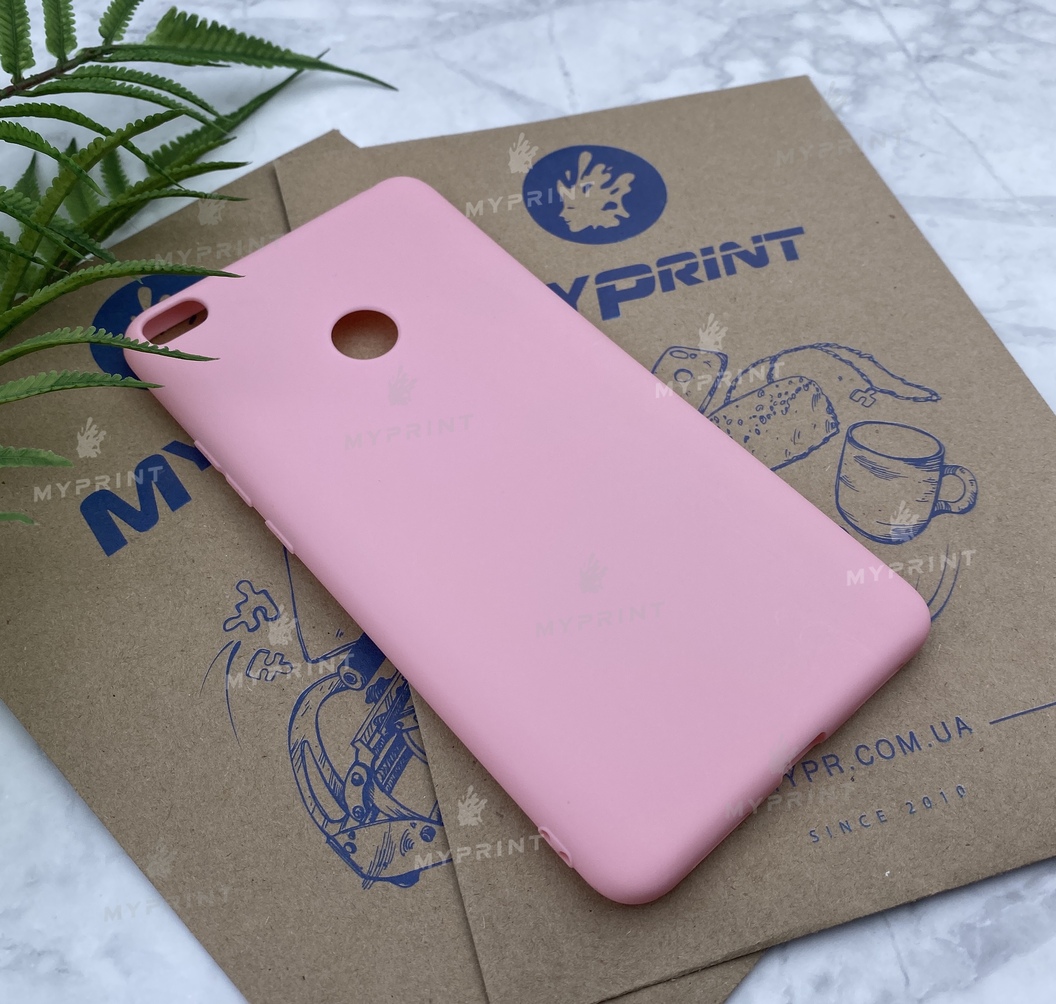 Чохол силіконовий для Xiaomi MI Max 2 рожевий (5168) - фото 2 - Чохли для УФ друку